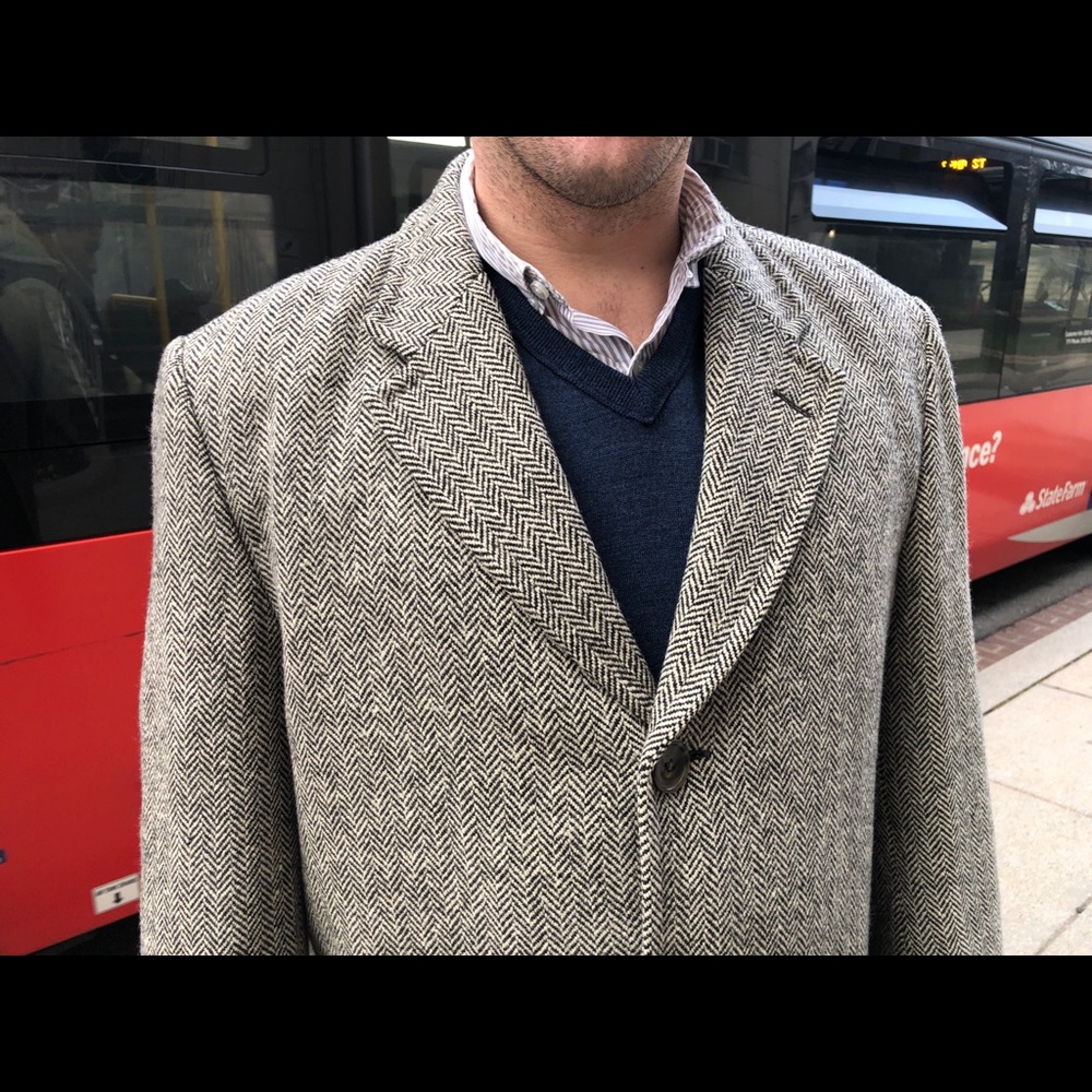 Crittenden Herringbone Wool and Cashmere Coat